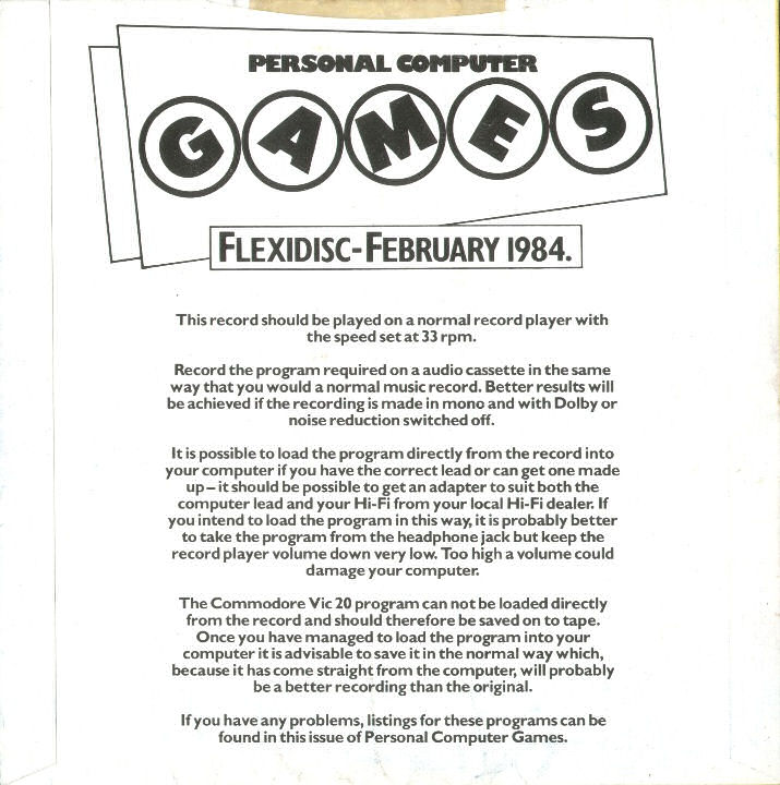 Screen from Personal Computer Games issue 03
