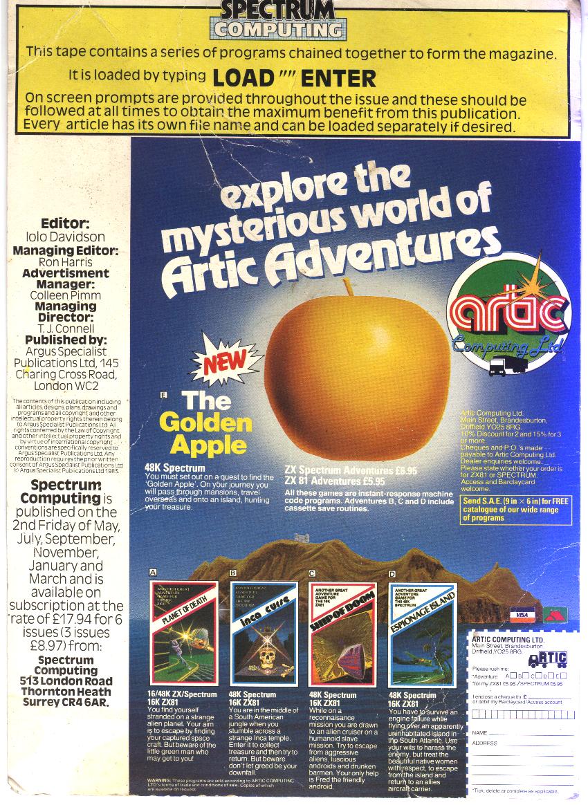 Screen from Spectrum Computing 03