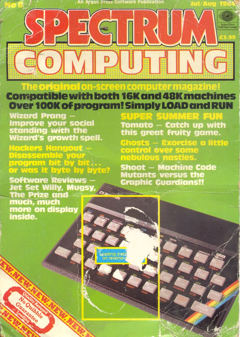 Screen from Spectrum Computing 08