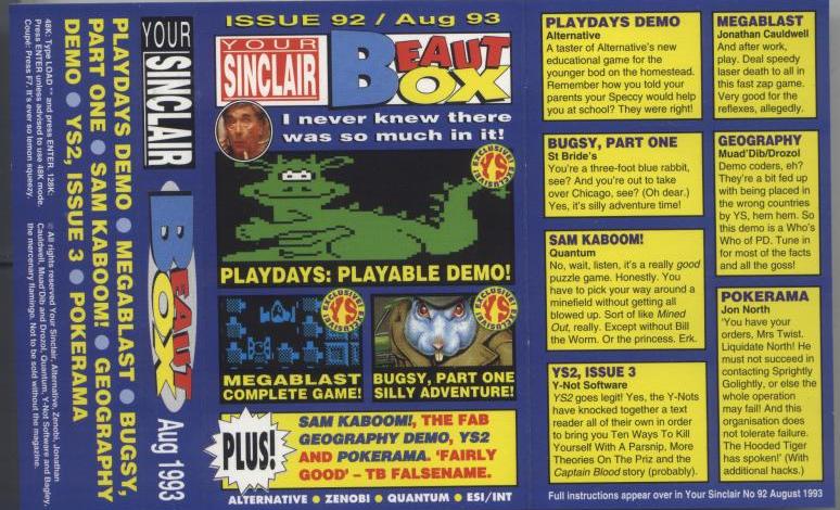 Screen from Your Sinclair issue 92: Beaut Box 7
