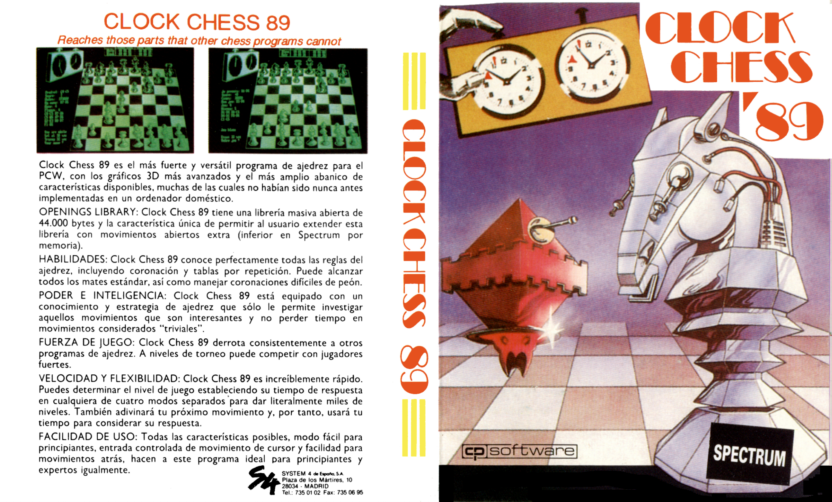Screen from Clock Chess '89
