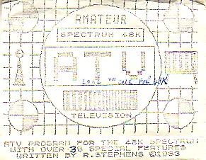 Screen from ATV - Amateur Television