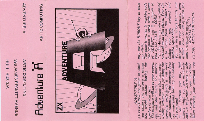 Screen from Adventure A: Planet of Death