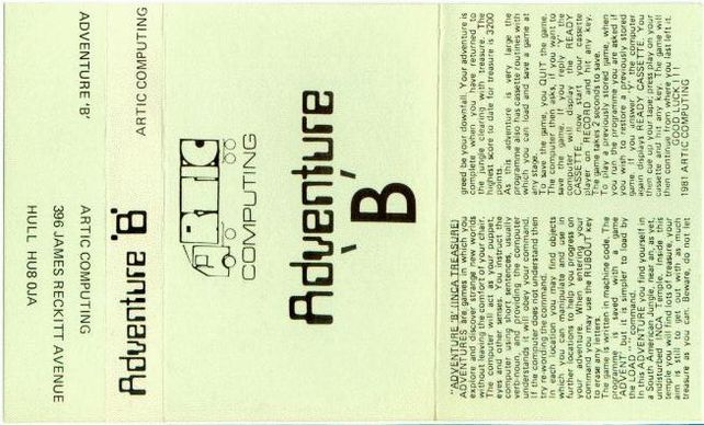 Screen from Adventure B: Inca Curse
