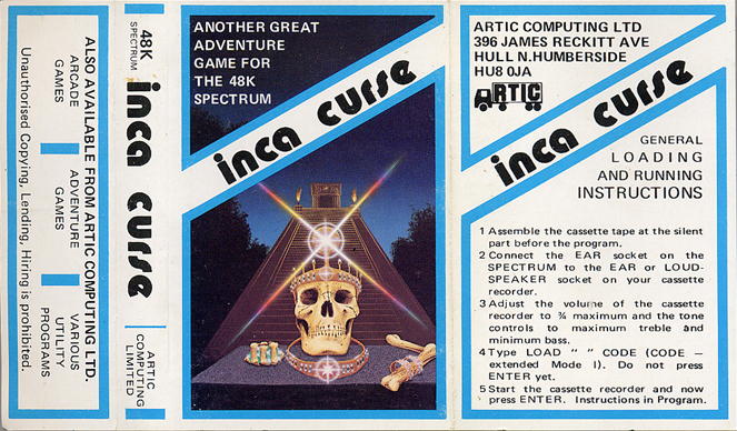 Screen from Adventure B: Inca Curse