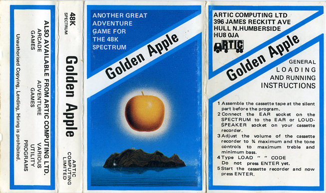 Screen from Adventure E: Golden Apple
