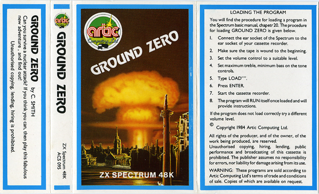 Screen from Adventure G: Ground Zero