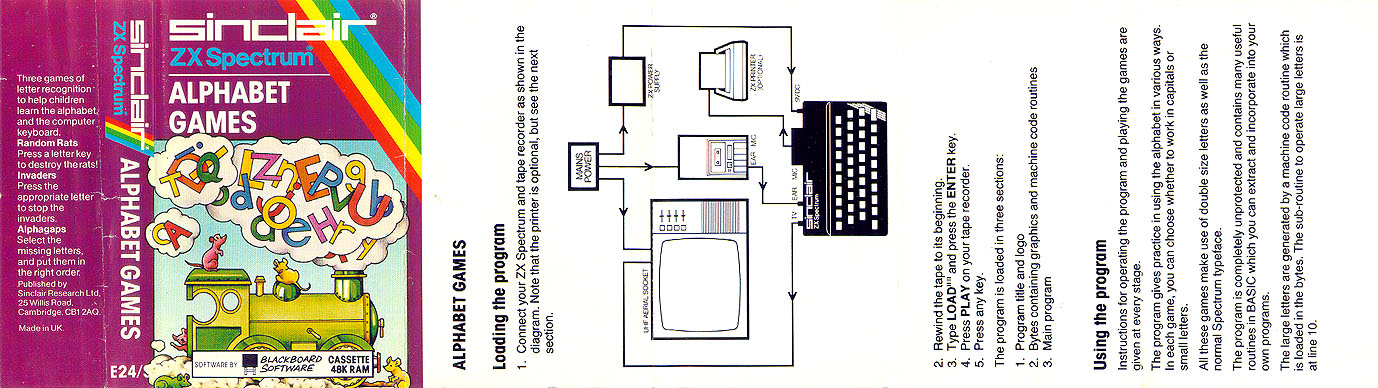 Screen from Alphabet Games