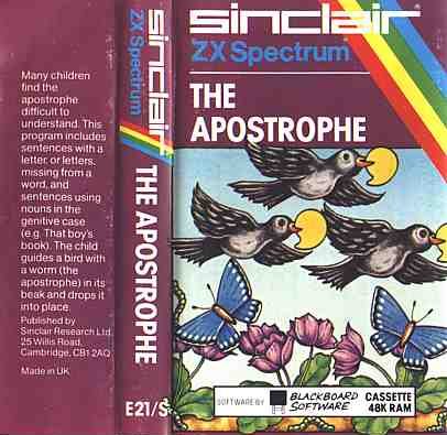 Screen from The Apostrophe