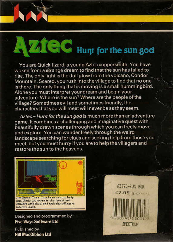 Screen from Aztec: Hunt for the Sun-God