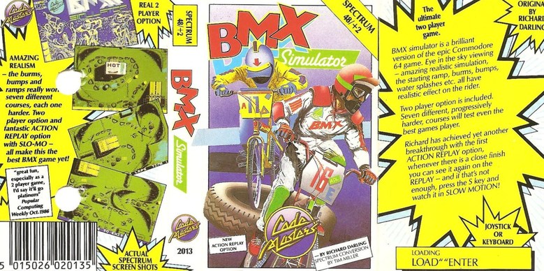 Screen from BMX Simulator