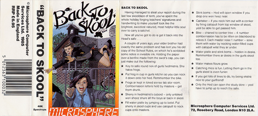 Screen from Back to Skool
