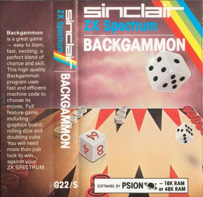 Screen from Backgammon