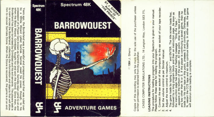 Screen from Barrowquest