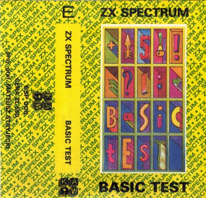 Screen from Basic Test