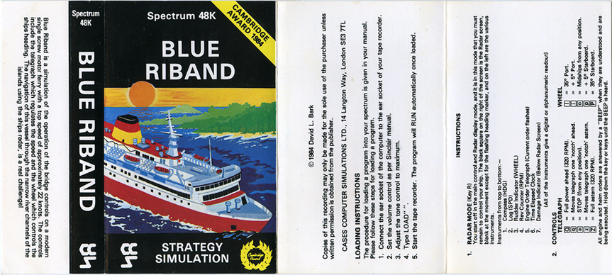Screen from Blue Riband