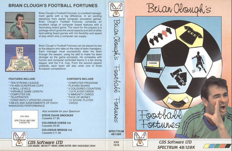 Screen from Brian Clough's Football Fortunes