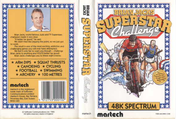 Screen from Brian Jacks Superstar Challenge