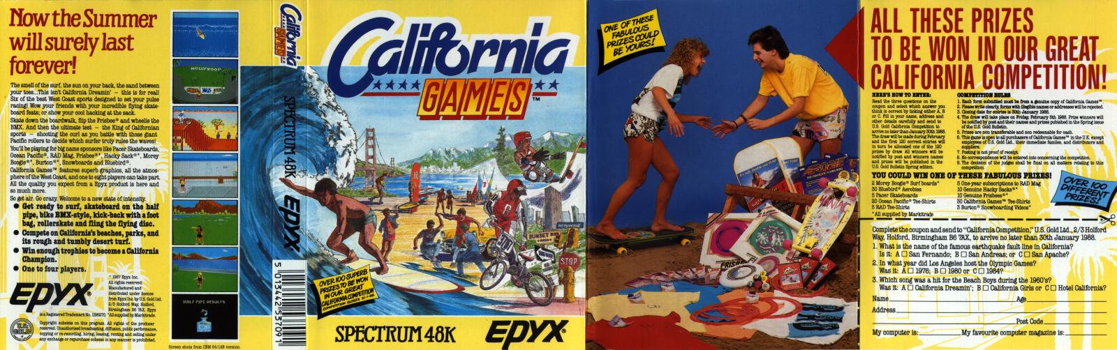 Screen from California Games