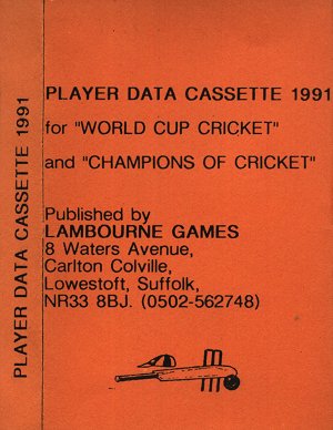 Screen from Champions of Cricket + World Cup Cricket - Data Cassette 1991
