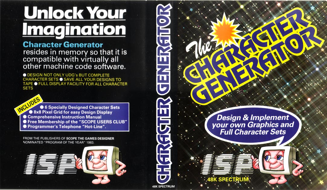 Screen from Character Generator