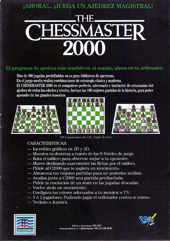 Screen from The Chessmaster 2000