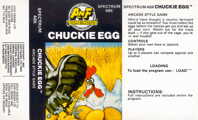 Screen from Chuckie Egg