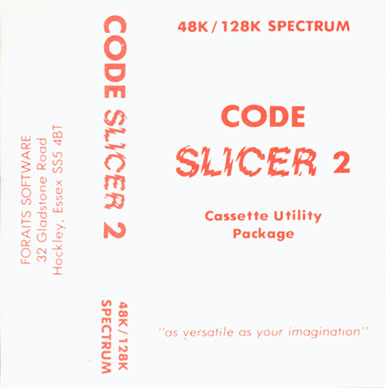 Screen from Code Slicer 2