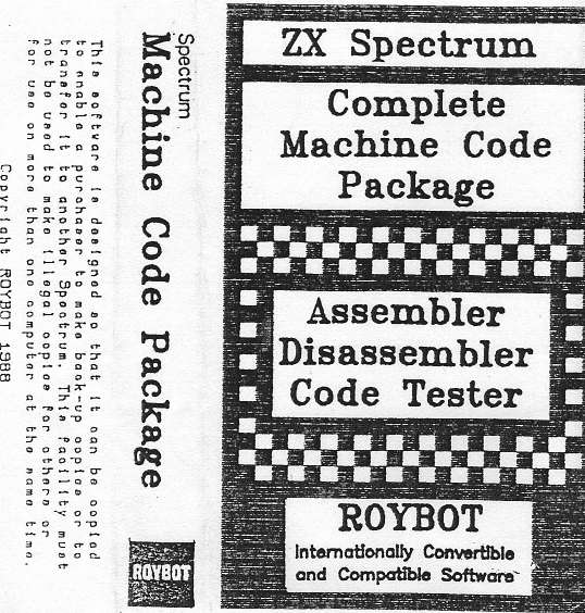 Screen from Complete Machine Code Package