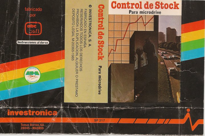 Screen from Control de Stock para Microdrive