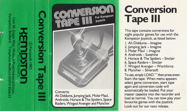 Screen from Conversion Tape III