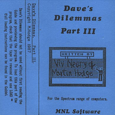 Screen from Dave's Dilemmas Part III
