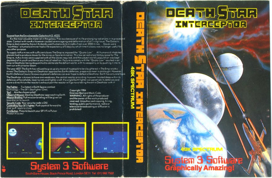 Screen from Death Star Interceptor