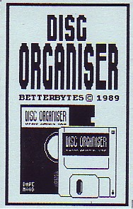 Screen from Disc Organiser