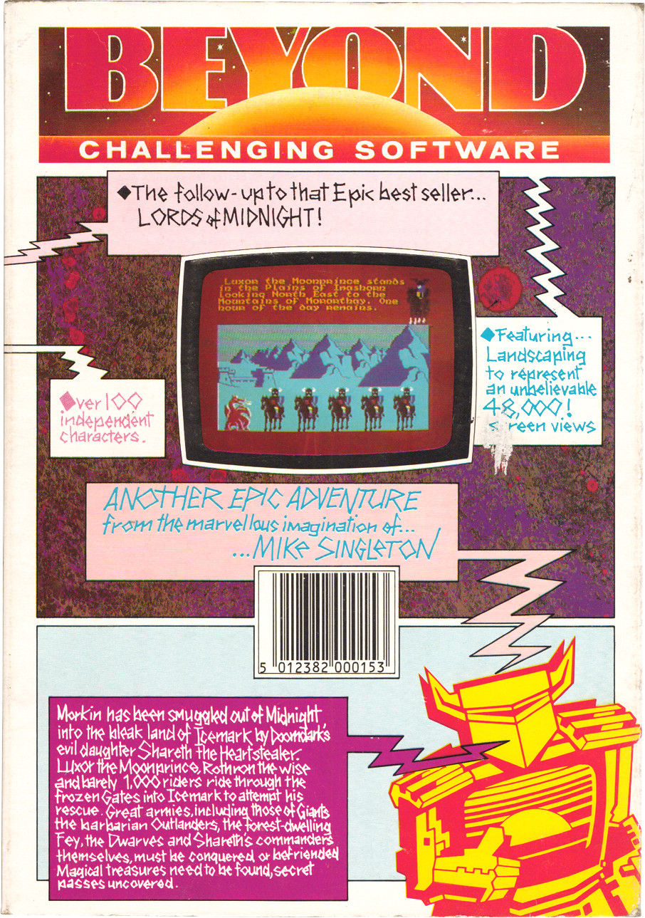 Screen from Doomdark's Revenge