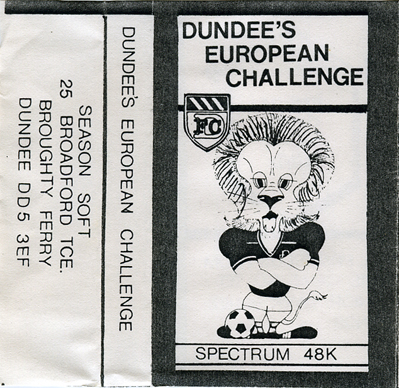 Screen from Dundee's European Challenge