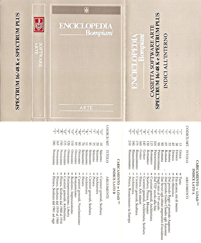 Screen from Enciclopedia Bompiani - Arte