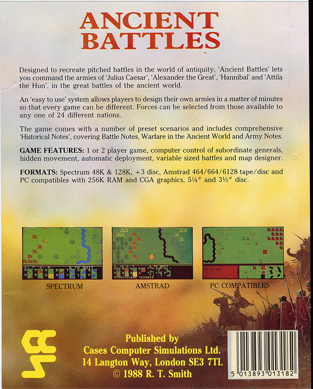 Screen from Encyclopedia of War: Ancient Battles