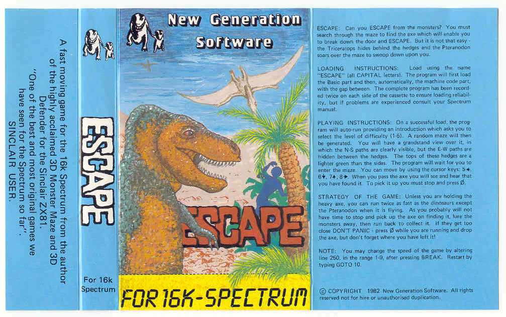 Screen from Escape