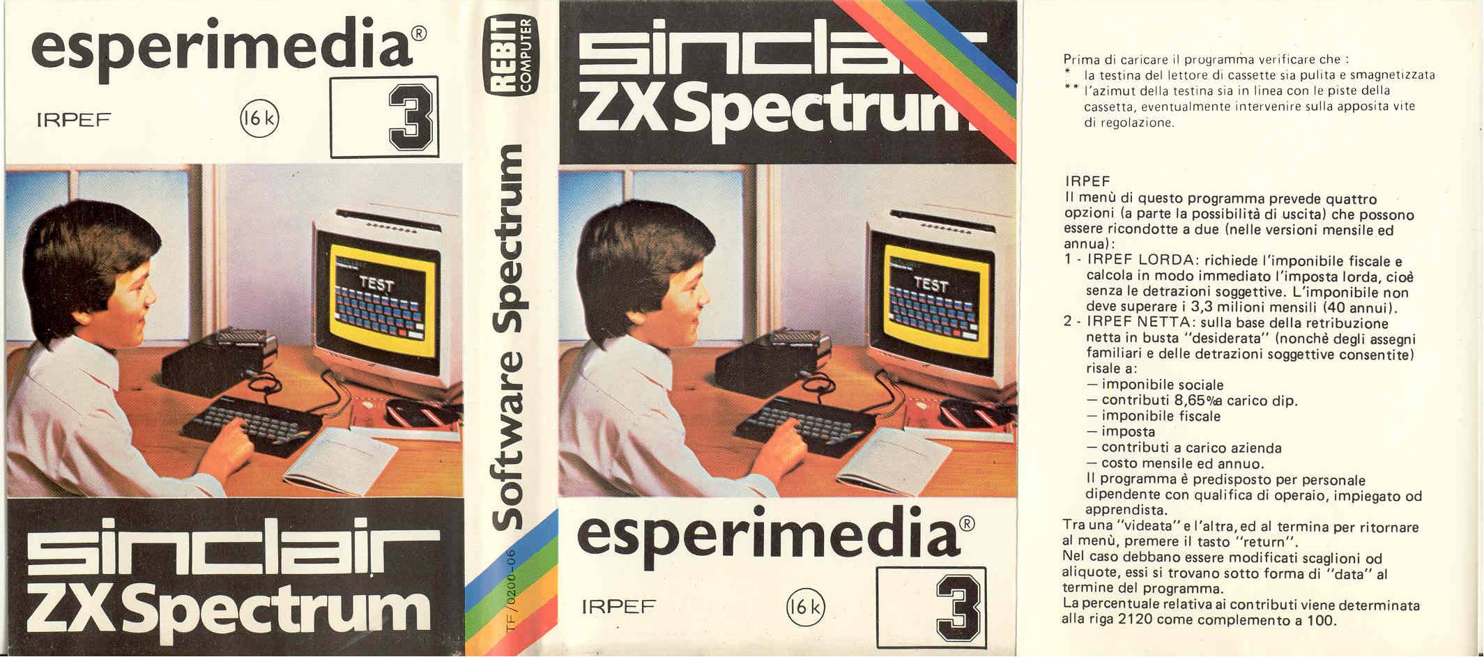 Screen from Esperimedia 3: IRPEF
