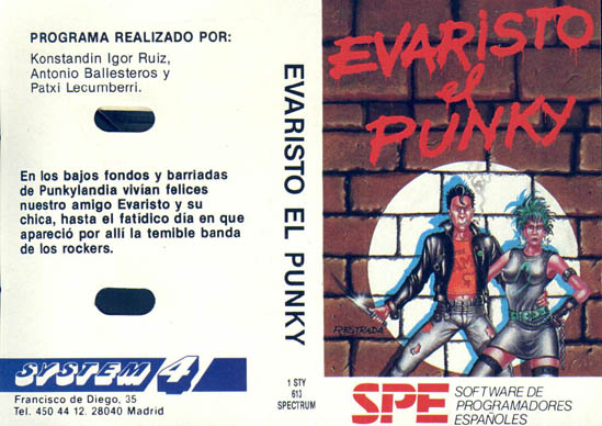 Screen from Evaristo el Punky