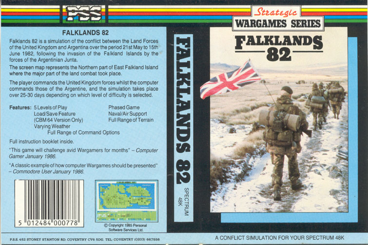 Screen from Falklands 82