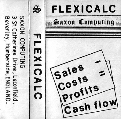 Screen from FlexiCalc