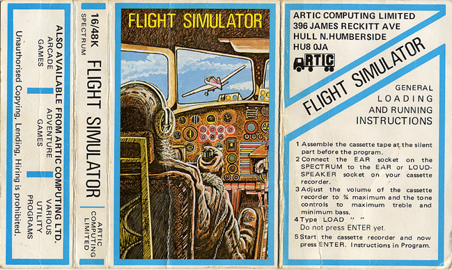 Screen from Flight Simulator