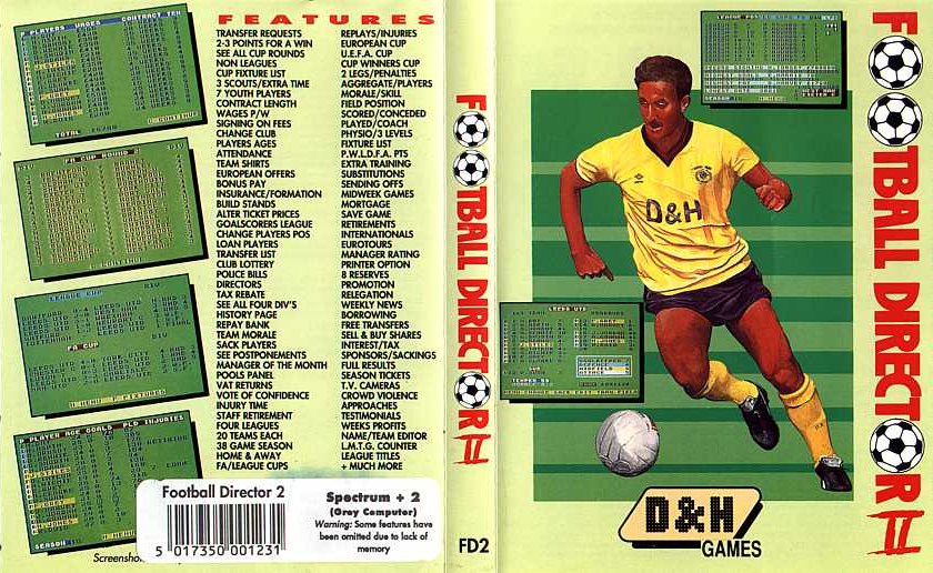 Screen from Football Director II