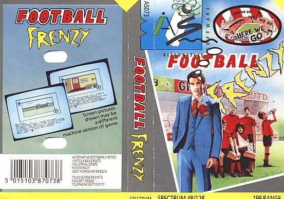 Screen from Football Frenzy