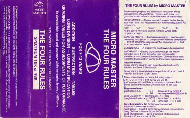 Screen from The Four Rules