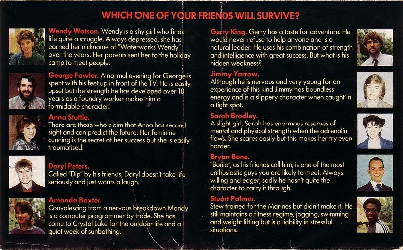 Screen from Friday the 13th