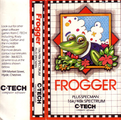 Screen from Frogger
