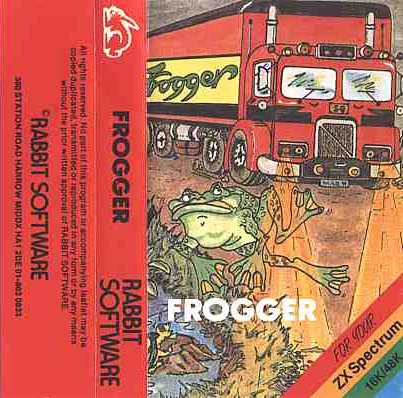 Screen from Frogger